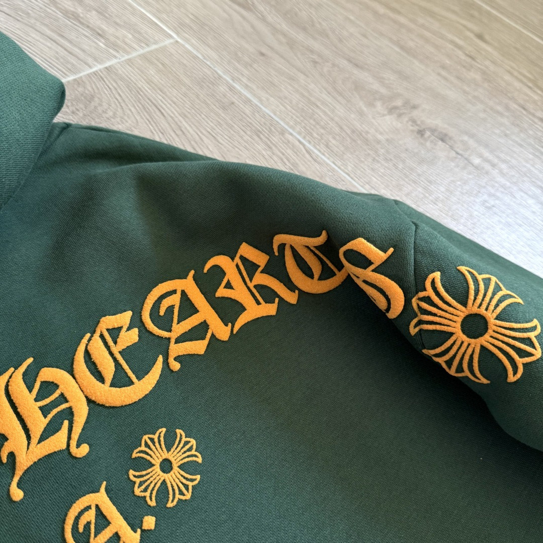 Chrome Hearts 克罗心 限定墨绿色连帽卫衣 套头 外套 绿色 A5 CH-87753220