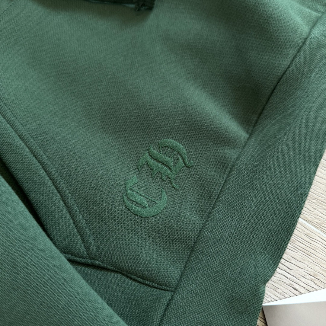 Chrome Hearts 克罗心 限定墨绿色连帽卫衣 套头 外套 绿色 A5 CH-87753220