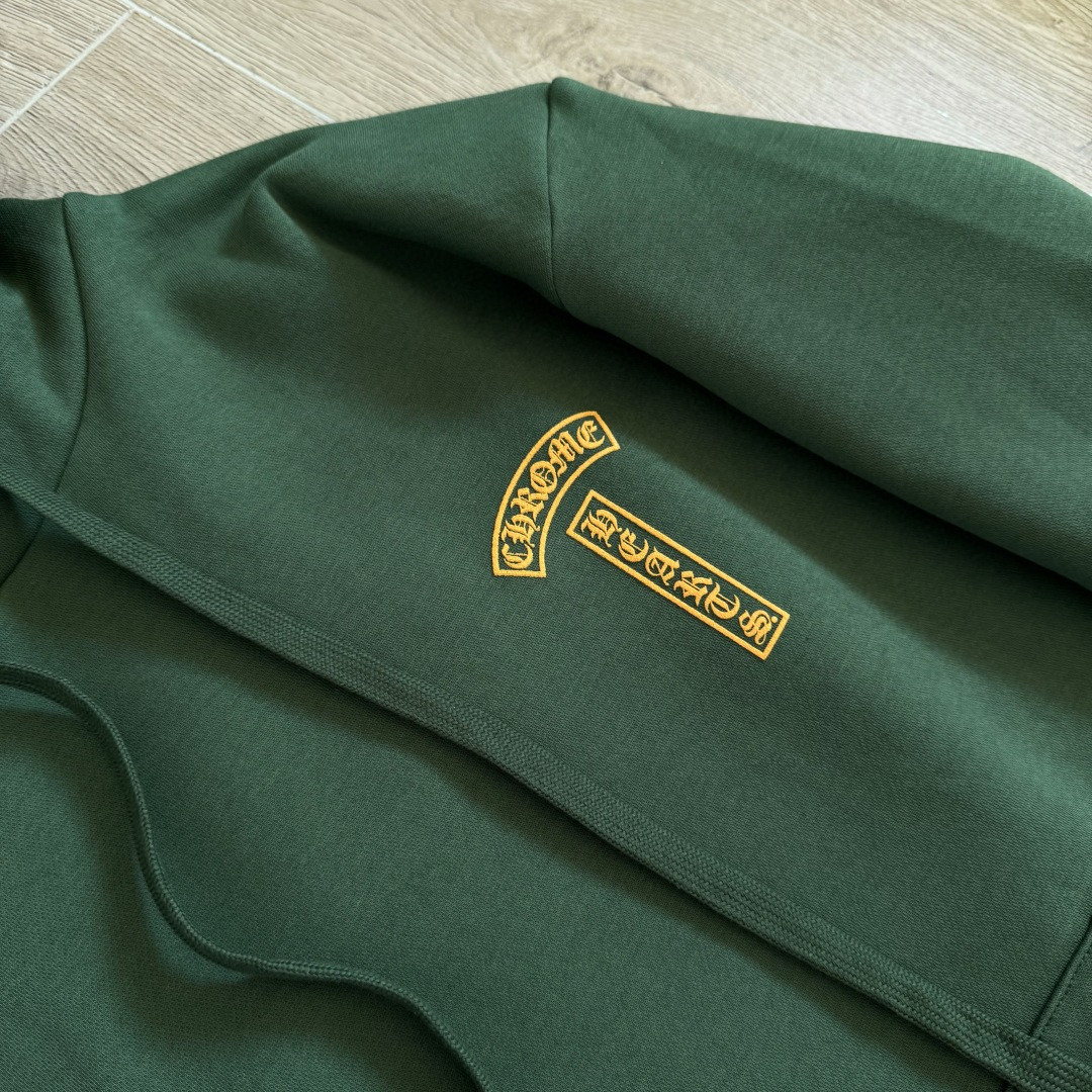 Chrome Hearts 克罗心 限定墨绿色连帽卫衣 套头 外套 绿色 A5 CH-87753220