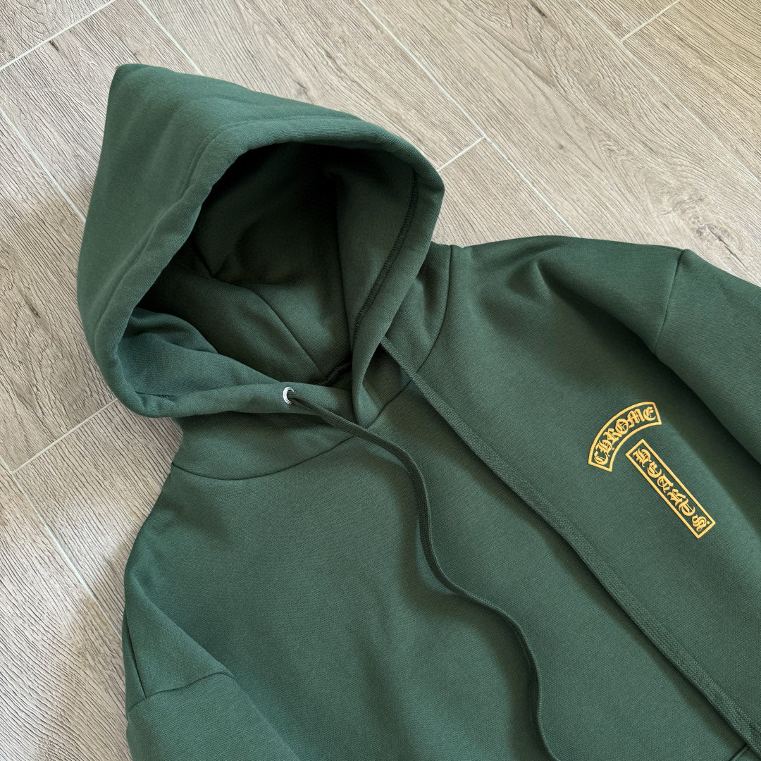 Chrome Hearts 克罗心 限定墨绿色连帽卫衣 套头 外套 绿色 A5 CH-87753220