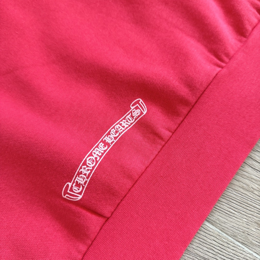 Chrome Hearts 克罗心 西瓜红连帽卫衣 套头 外套 红色 A5 041-032294