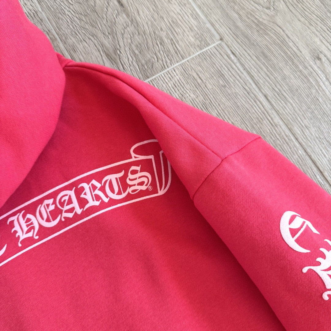 Chrome Hearts 克罗心 西瓜红连帽卫衣 套头 外套 红色 A5 041-032294