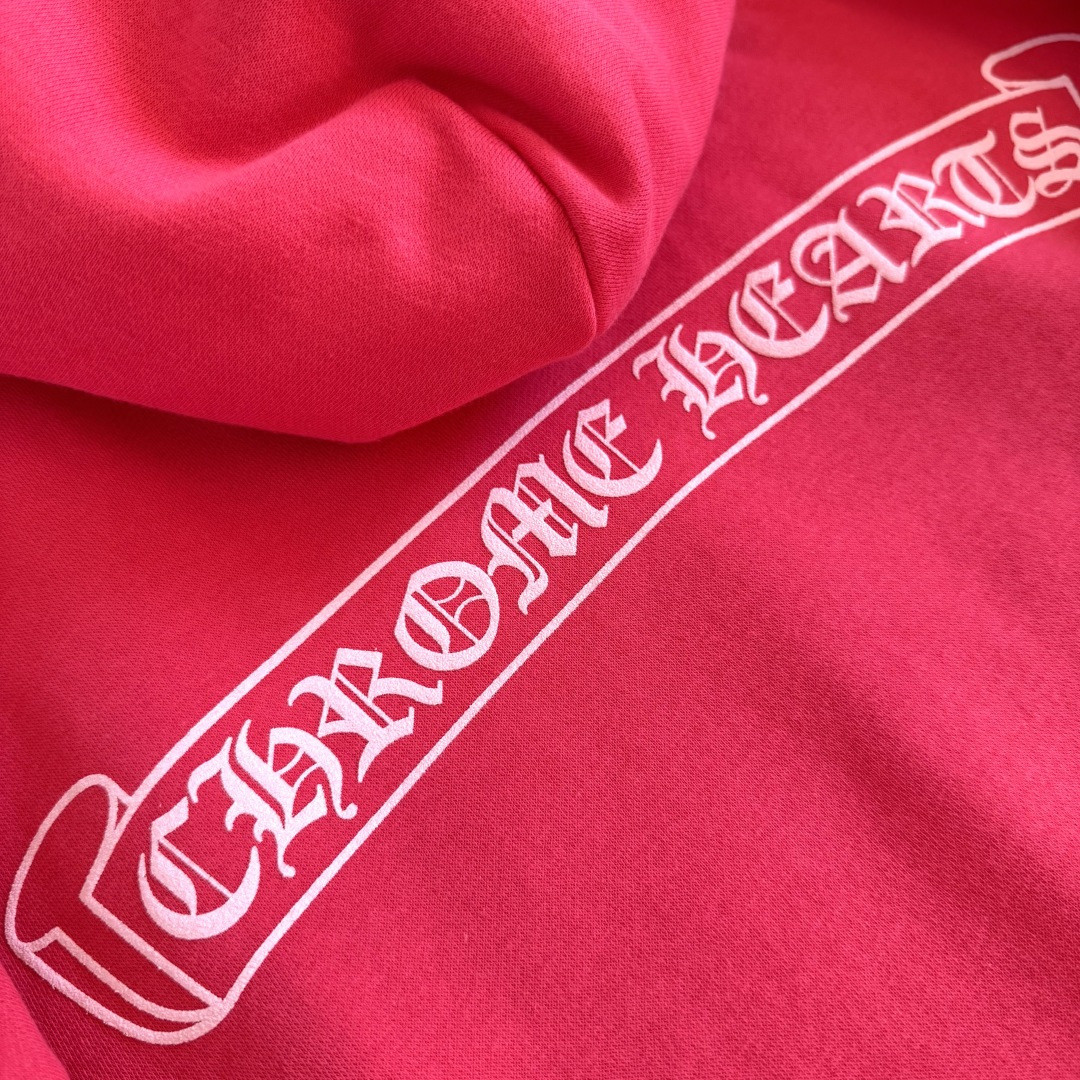 Chrome Hearts 克罗心 西瓜红连帽卫衣 套头 外套 红色 A5 041-032294