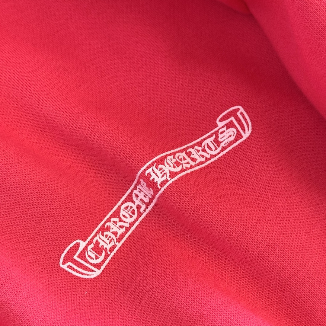 Chrome Hearts 克罗心 西瓜红连帽卫衣 套头 外套 红色 A5 041-032294