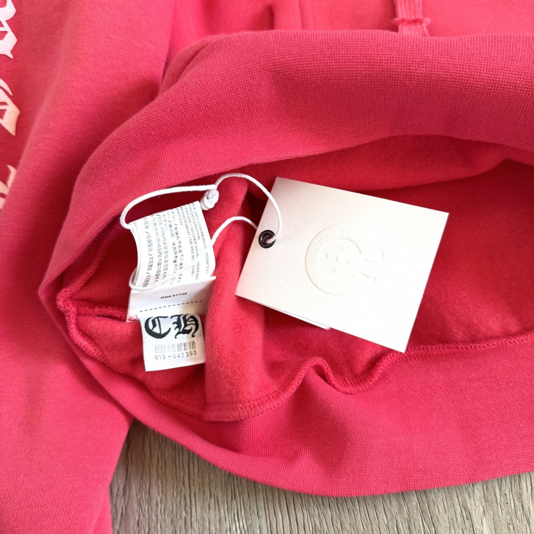 Chrome Hearts 克罗心 西瓜红连帽卫衣 套头 外套 红色 A5 041-032294