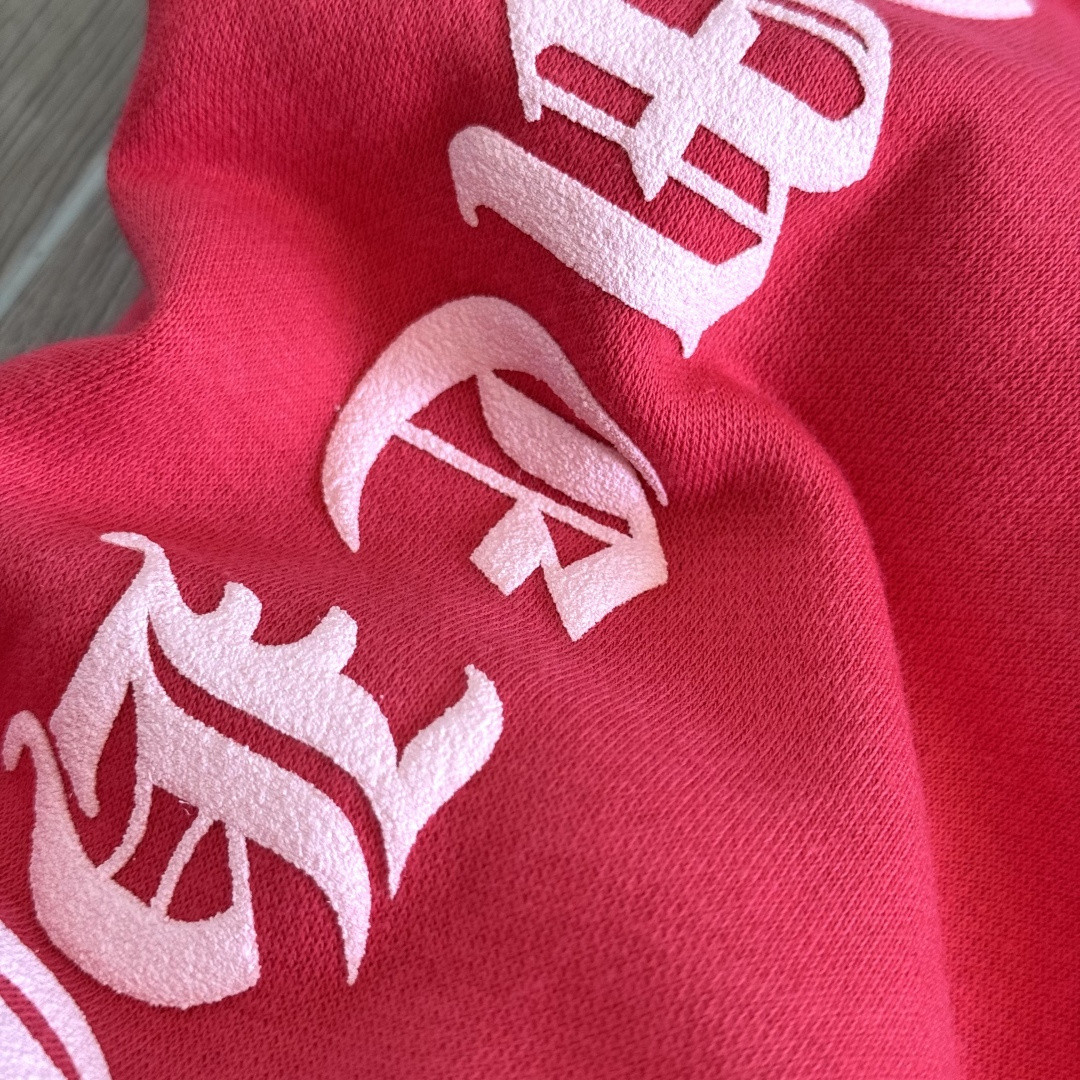 Chrome Hearts 克罗心 西瓜红连帽卫衣 套头 外套 红色 A5 041-032294