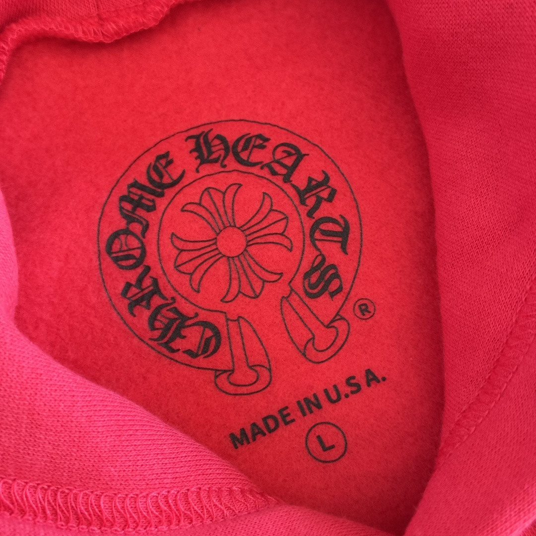 Chrome Hearts 克罗心 西瓜红连帽卫衣 套头 外套 红色 A5 041-032294