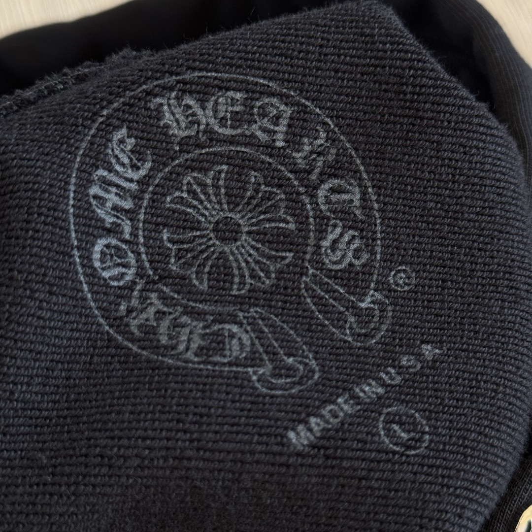 Chrome Hearts 克罗心 马蹄烫银限量logo连帽卫衣 套头 外套 黑色 A5 CH-SANFEN