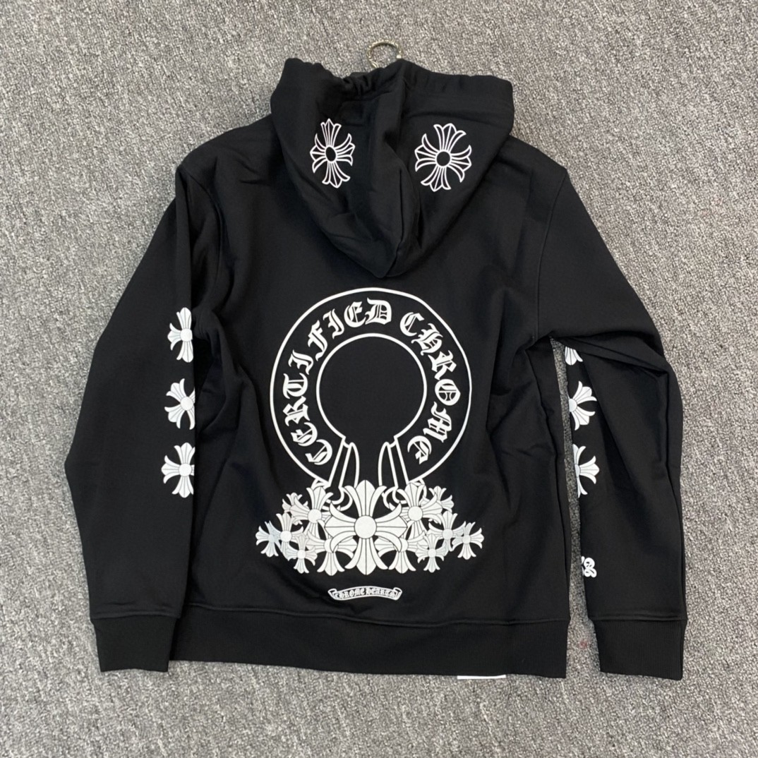 Chrome Hearts 克罗心 限定十字裙帽衫 连帽卫衣 套头 外套 黑色 A5 CH-00001