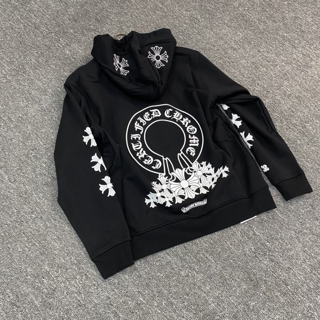 Chrome Hearts 克罗心 限定十字裙帽衫 连帽卫衣 套头 外套 黑色 A5 CH-00001