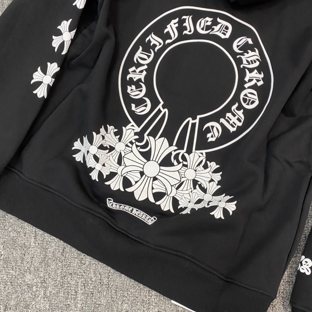 Chrome Hearts 克罗心 限定十字裙帽衫 连帽卫衣 套头 外套 黑色 A5 CH-00001