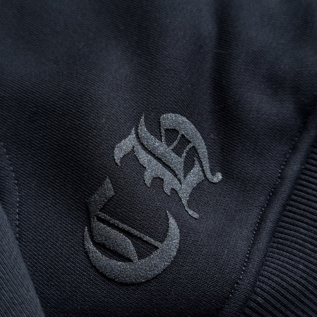 Chrome Hearts 克罗心 彩色十字架梵文拉链卫衣 外套 长袖 黑色 A5 CH-2022100803