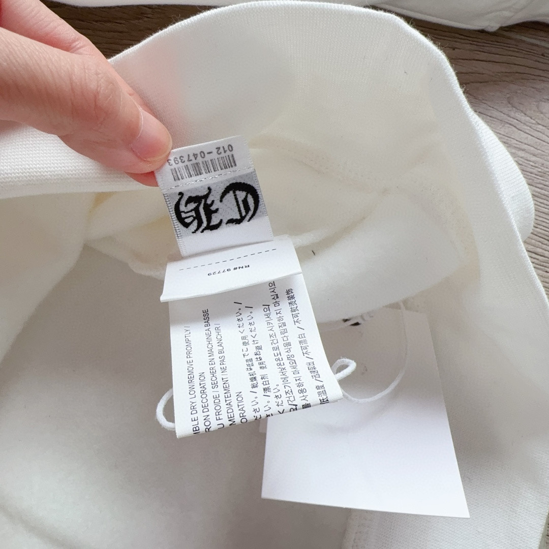 Chrome Hearts 克罗心 蓝色梵文字母logo拉链卫衣 外套 长袖 白蓝 A5 038-030652