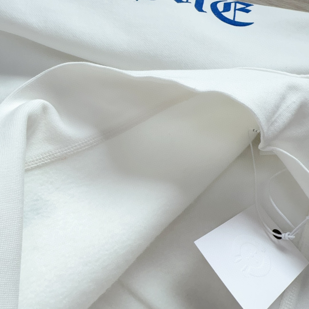 Chrome Hearts 克罗心 蓝色梵文字母logo拉链卫衣 外套 长袖 白蓝 A5 038-030652