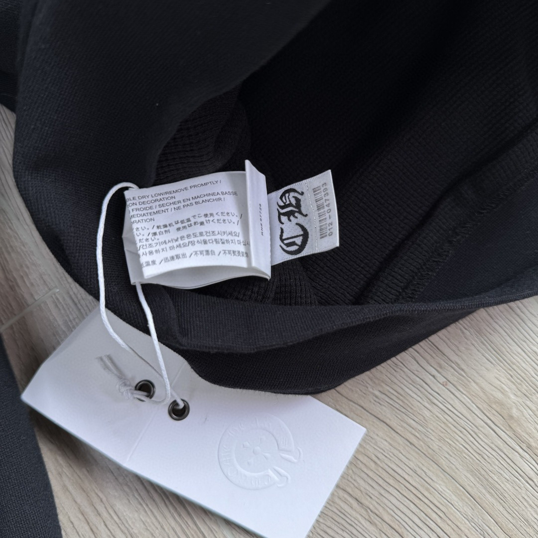 Chrome Hearts 克罗心 蓝色梵文字母logo拉链卫衣 外套 长袖 黑蓝 A5 CH-04533475