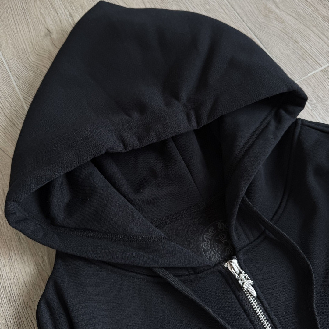 Chrome Hearts 克罗心 花臂ASPEN限定款拉链卫衣 外套 长袖 黑黄 A5 CH-20230013