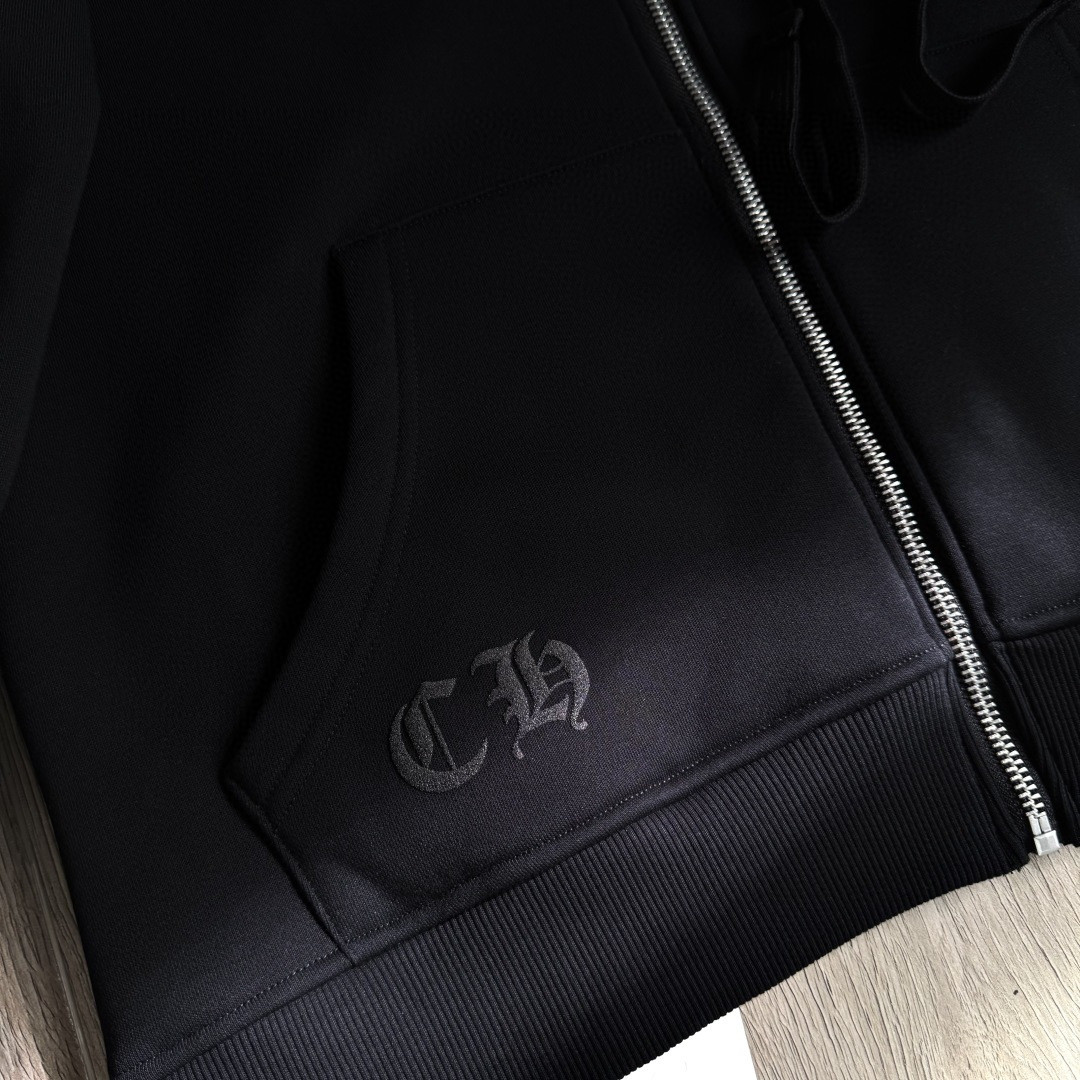 Chrome Hearts 克罗心 花臂ASPEN限定款拉链卫衣 外套 长袖 黑黄 A5 CH-20230013