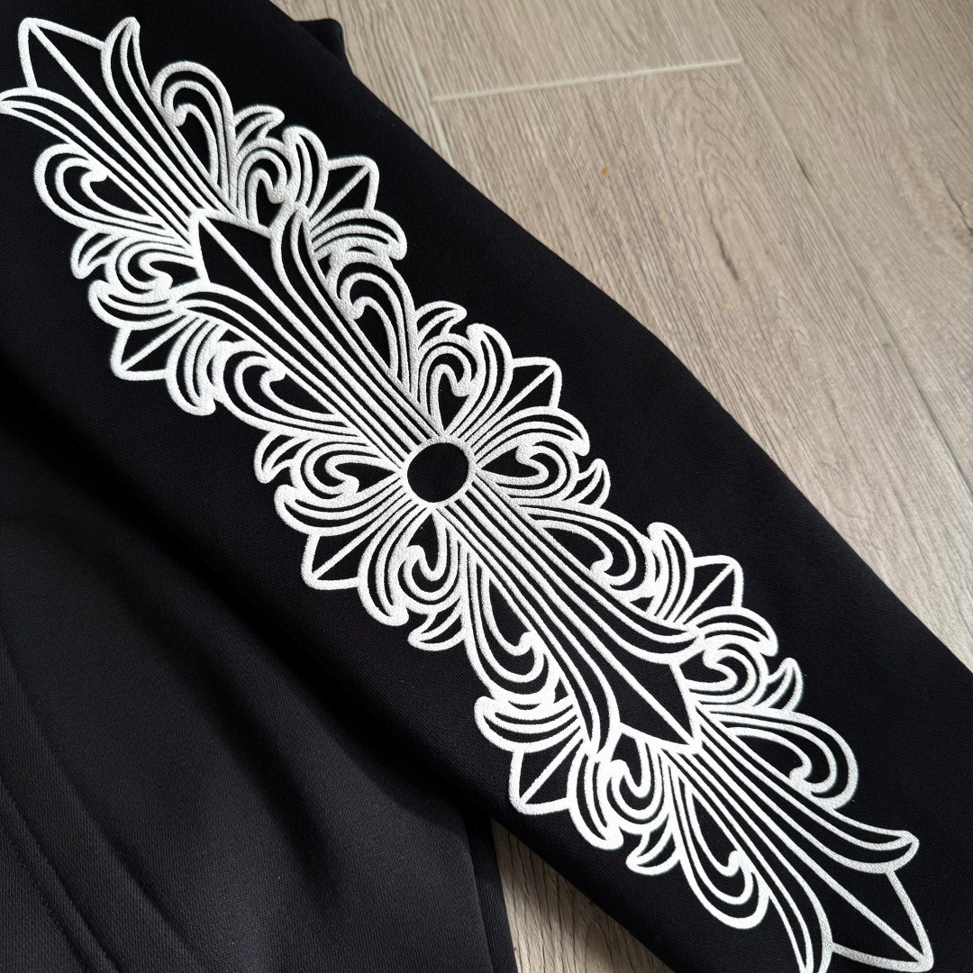 Chrome Hearts 克罗心 花臂ASPEN限定款拉链卫衣 外套 长袖 黑黄 A5 CH-20230013