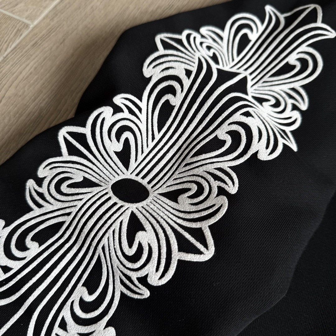 Chrome Hearts 克罗心 花臂ASPEN限定款拉链卫衣 外套 长袖 黑黄 A5 CH-20230013