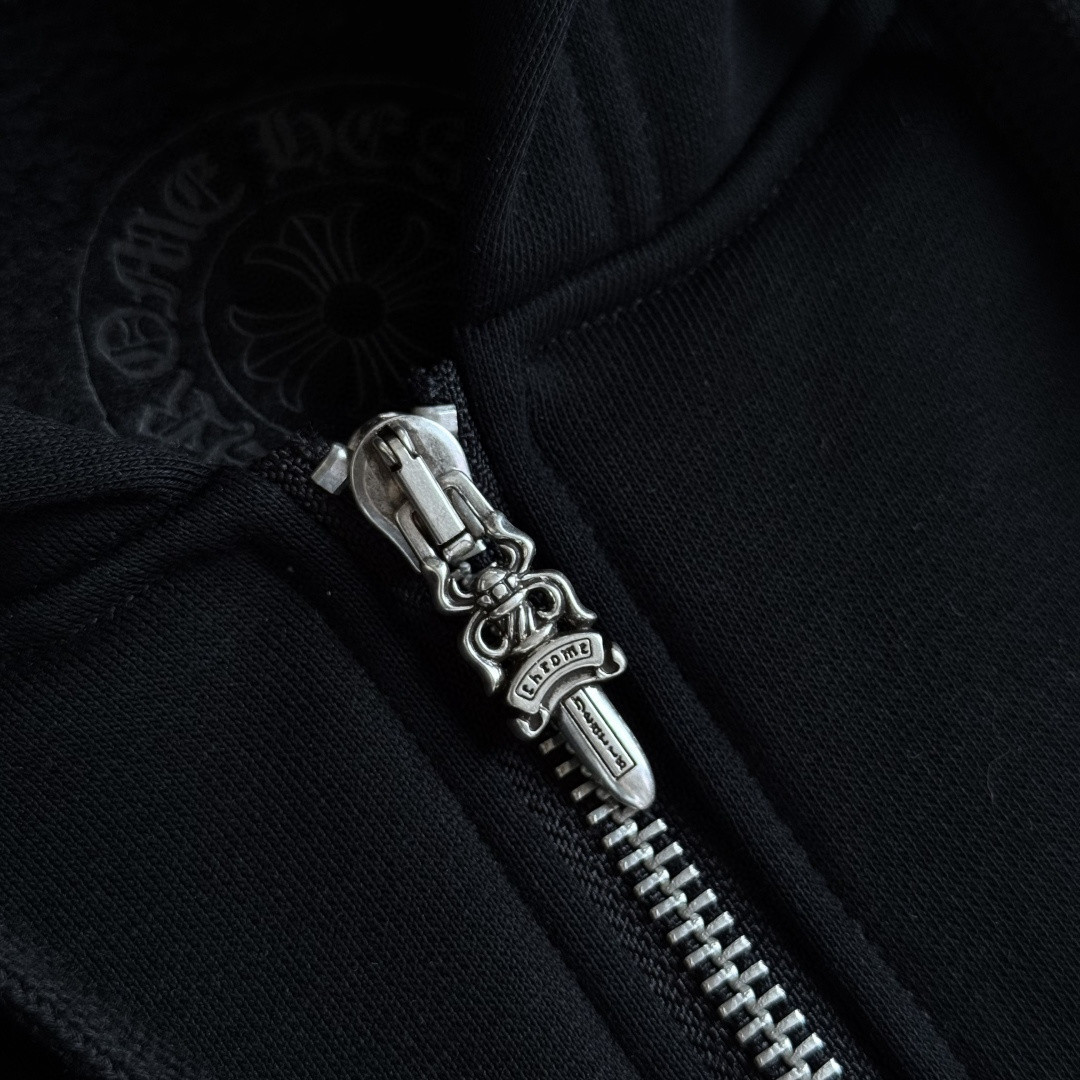 Chrome Hearts 克罗心 花臂ASPEN限定款拉链卫衣 外套 长袖 黑黄 A5 CH-20230013