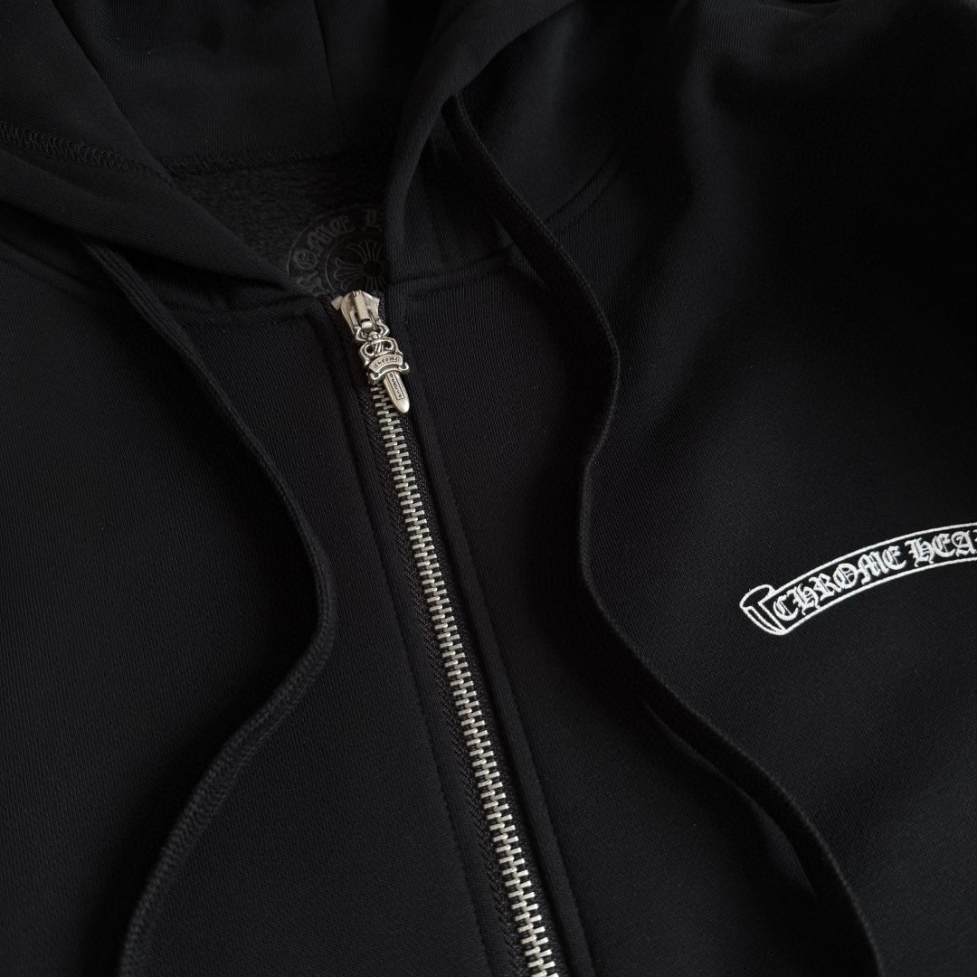 Chrome Hearts 克罗心 花臂ASPEN限定款拉链卫衣 外套 长袖 黑黄 A5 CH-20230013