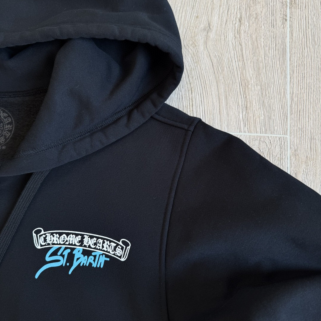 Chrome Hearts 克罗心 限定St.拉链卫衣 外套 长袖 黑蓝 A5 CH-202221515