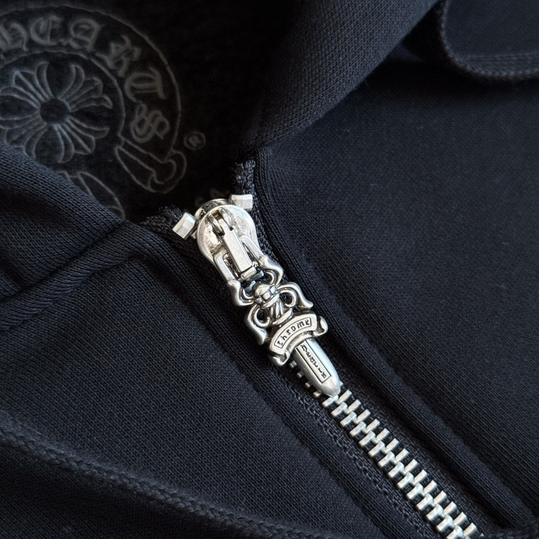 Chrome Hearts 克罗心 限定St.拉链卫衣 外套 长袖 黑蓝 A5 CH-202221515