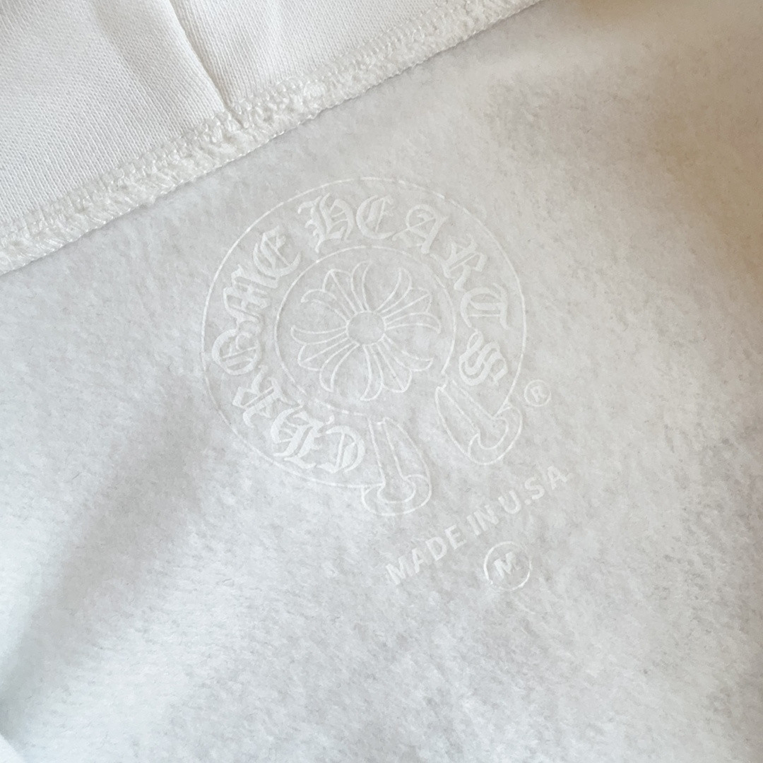 Chrome Hearts 克罗心 经典卷轴印花拉链卫衣 外套 长袖 白色 A5 CH-4311620