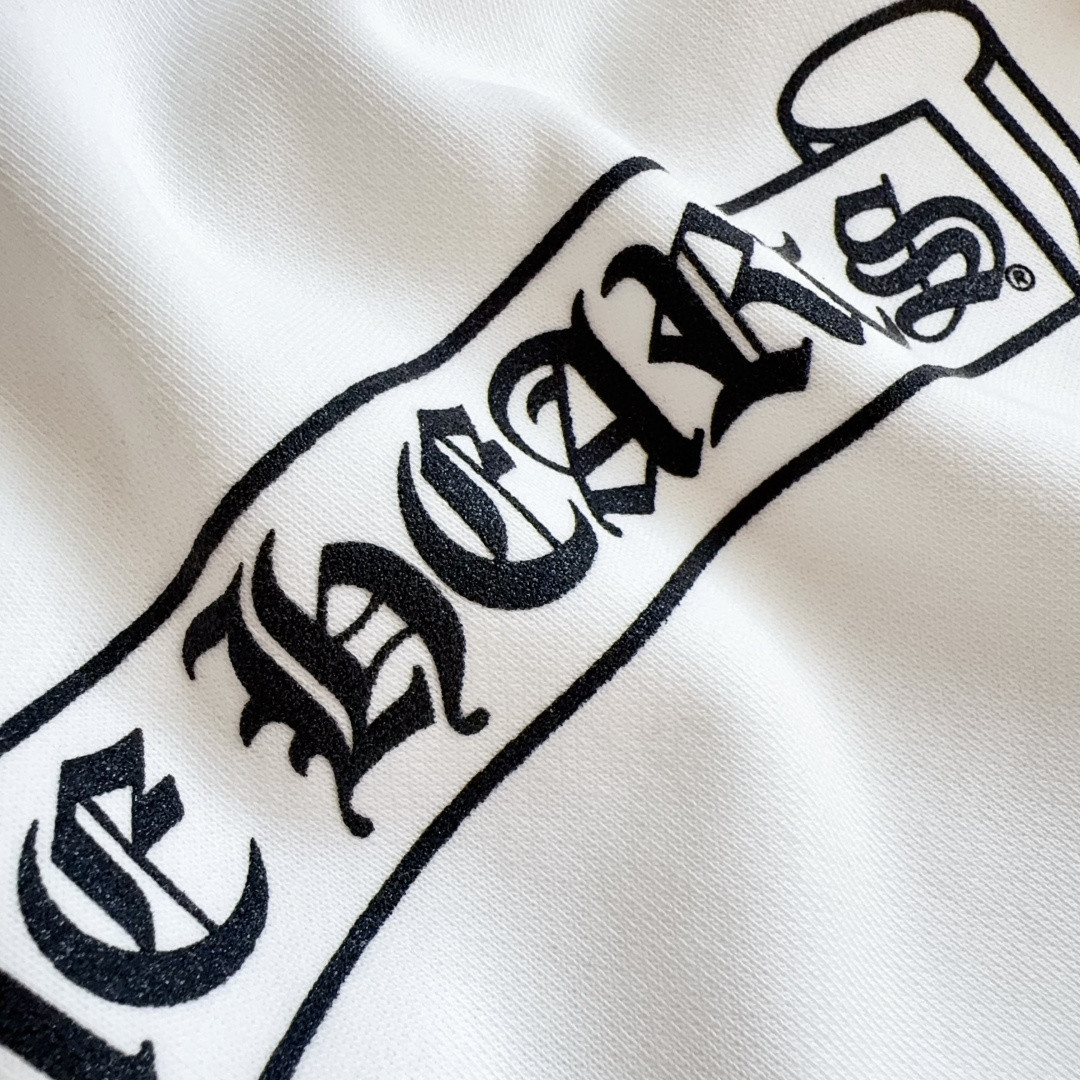 Chrome Hearts 克罗心 经典卷轴印花拉链卫衣 外套 长袖 白色 A5 CH-4311620