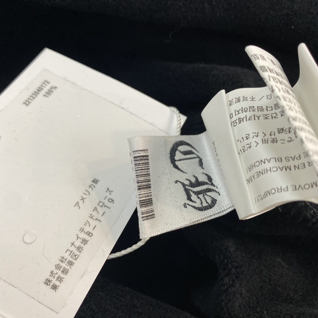 Chrome Hearts 克罗心 彩色马蹄印花拉链卫衣 外套 长袖 黑色 A5 CH-202205301