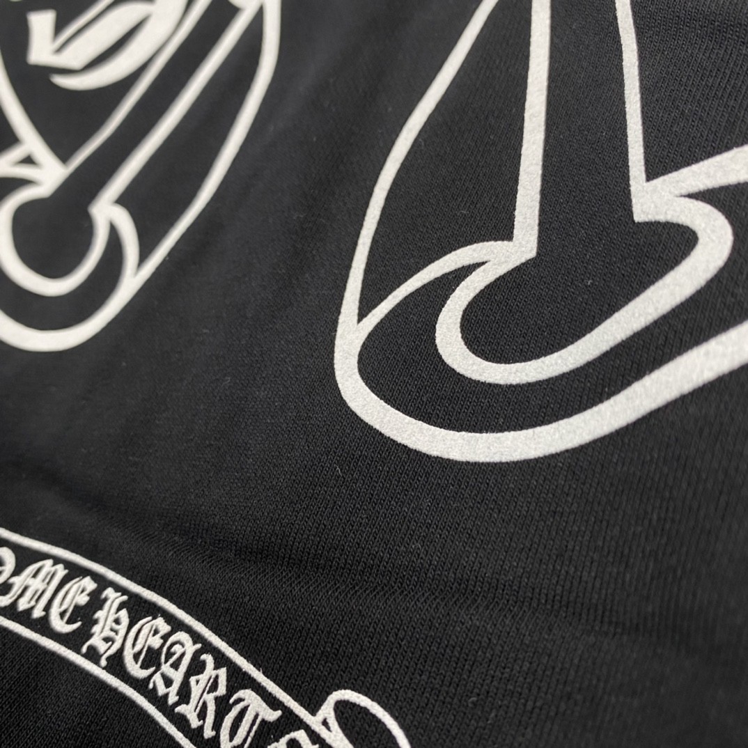 Chrome Hearts 克罗心 彩色马蹄印花拉链卫衣 外套 长袖 黑色 A5 CH-202205301