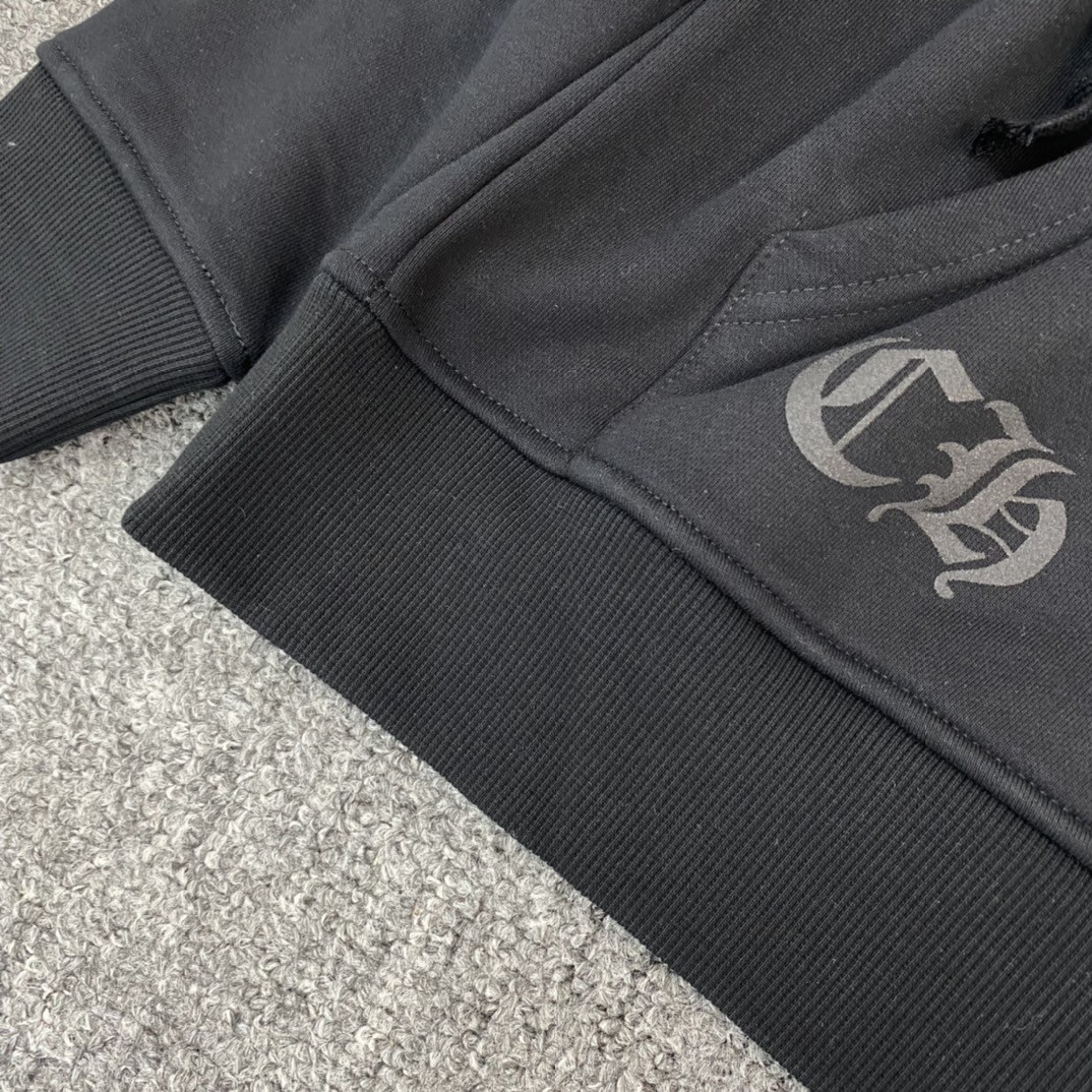 Chrome Hearts 克罗心 彩色马蹄印花拉链卫衣 外套 长袖 黑色 A5 CH-202205301