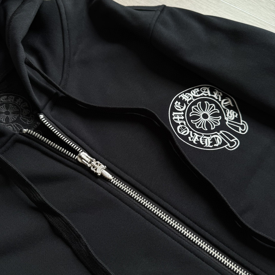 Chrome Hearts 克罗心 马蹄城市限定拉链卫衣 外套 长袖 黑色 A5 CH-412272