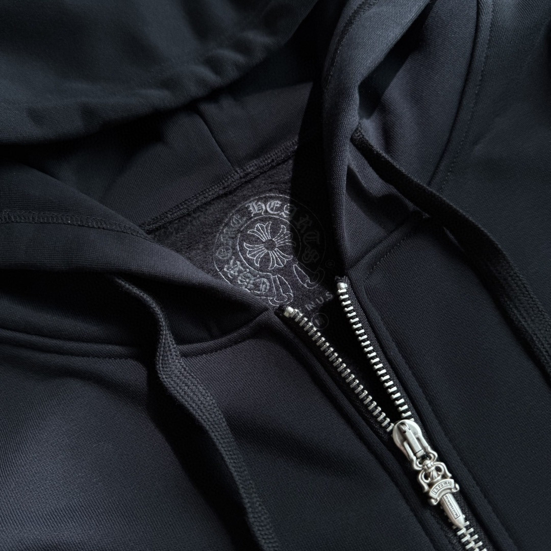 Chrome Hearts 克罗心 马蹄城市限定拉链卫衣 外套 长袖 黑色 A5 CH-412272