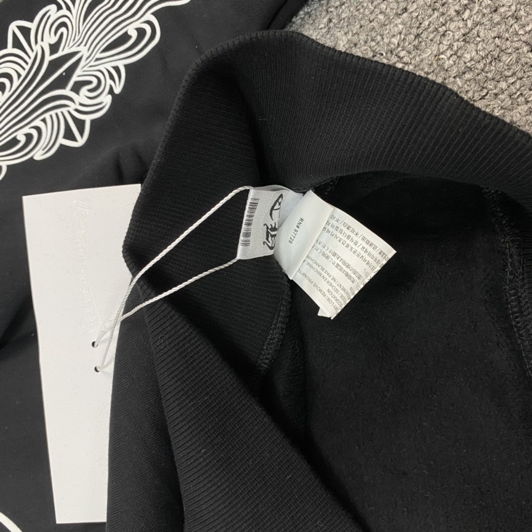 Chrome Hearts 克罗心 马蹄花花臂拉链卫衣 外套 长袖 黑色 A5 CH-04466901