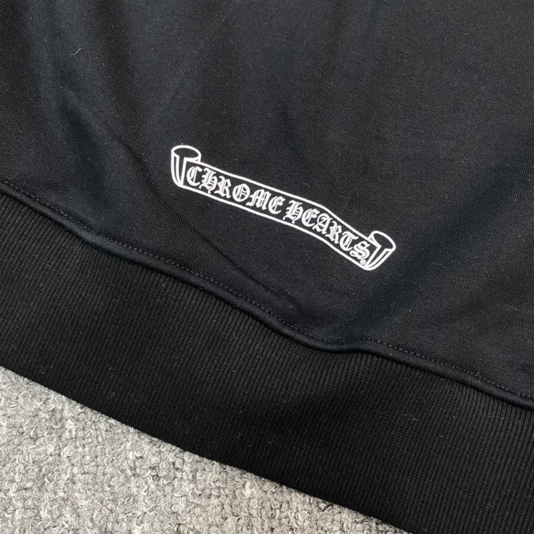 Chrome Hearts 克罗心 马蹄花花臂拉链卫衣 外套 长袖 黑色 A5 CH-04466901