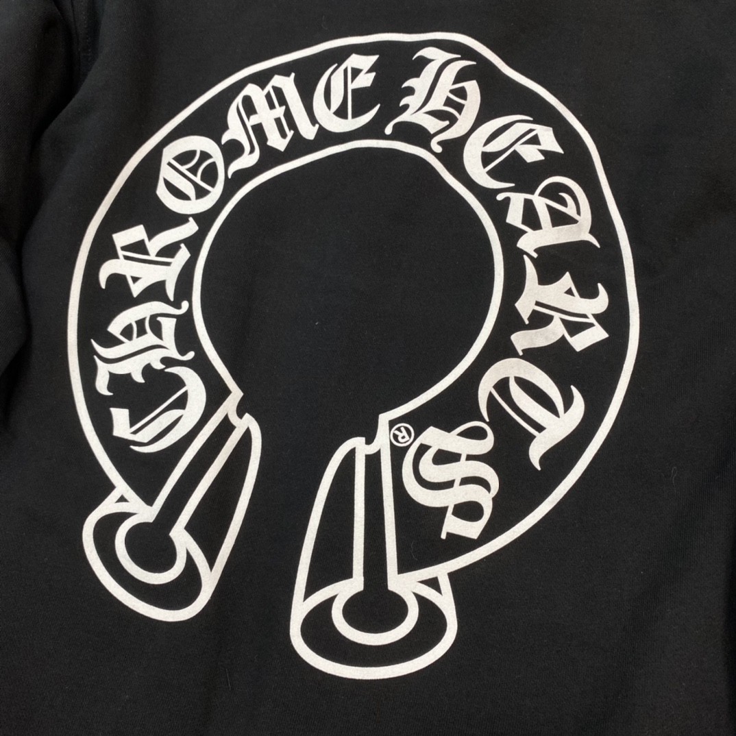 Chrome Hearts 克罗心 马蹄花花臂拉链卫衣 外套 长袖 黑色 A5 CH-04466901