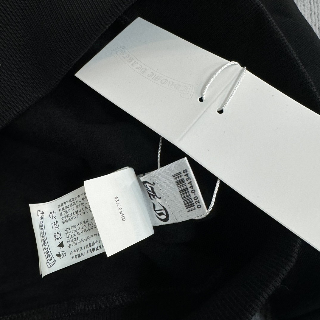 Chrome Hearts 克罗心 经典卷轴印花拉链卫衣 外套 长袖 黑色 A5 CH-2655712