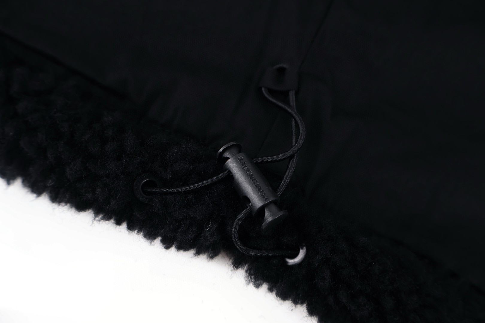 Balenciaga 巴黎世家 大圆环摇粒绒外套 卫衣 夹克 长袖 黑色 C0 850858TMQ261000