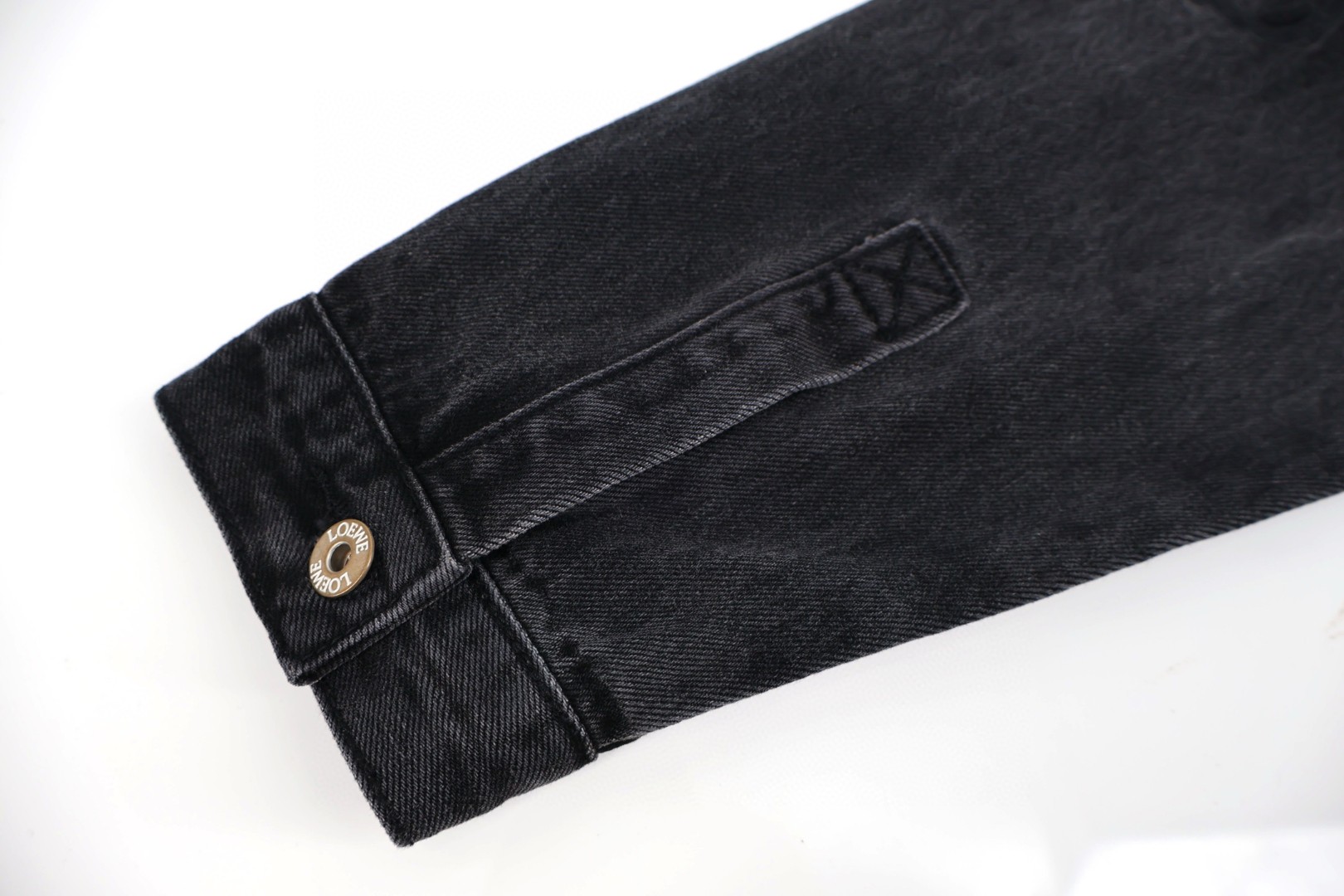 Loewe 罗意威 手臂刺绣牛仔外套 牛仔衣 夹克 长袖 秋冬 蓝色 黑色 C0 H526Y50W41-5320