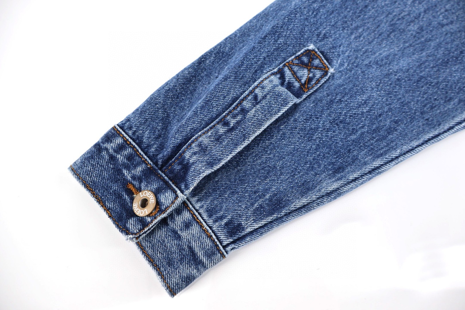 Loewe 罗意威 手臂刺绣牛仔外套 牛仔衣 夹克 长袖 秋冬 蓝色 黑色 C0 H526Y50W41-5320