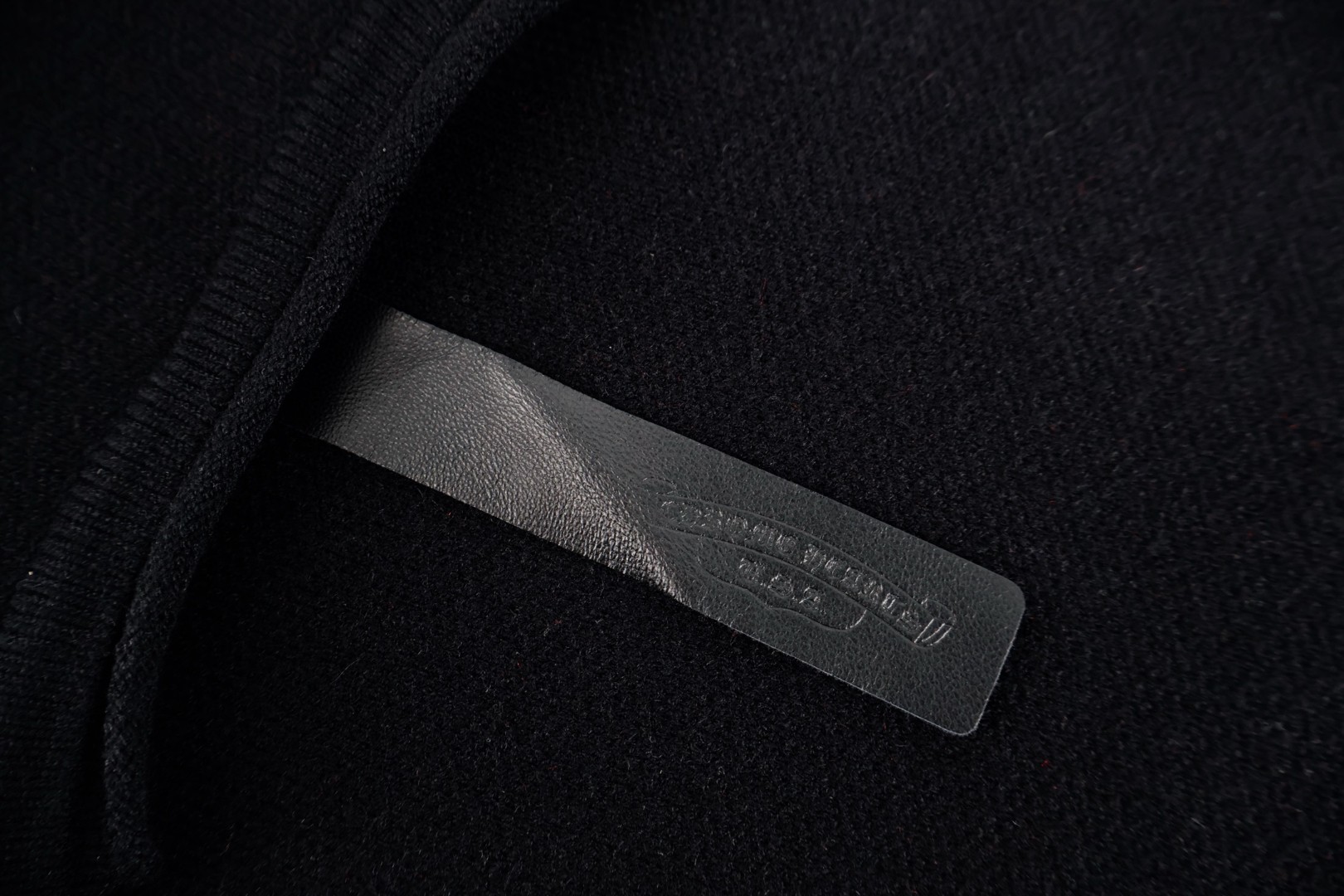 Chrome Hearts 克罗心 羊毛拼漆皮毛衣 针织衫 外套 长袖 黑色 B0 CH-20251146