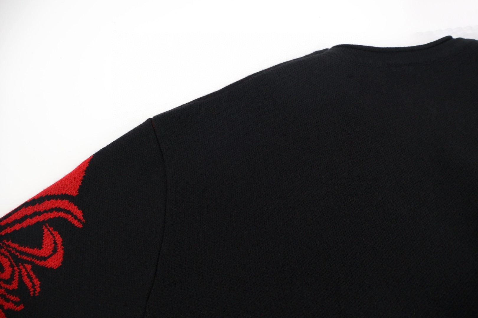 Chrome Hearts 克罗心 羊毛拼漆皮毛衣 针织衫 外套 长袖 黑色 B0 CH-20251146