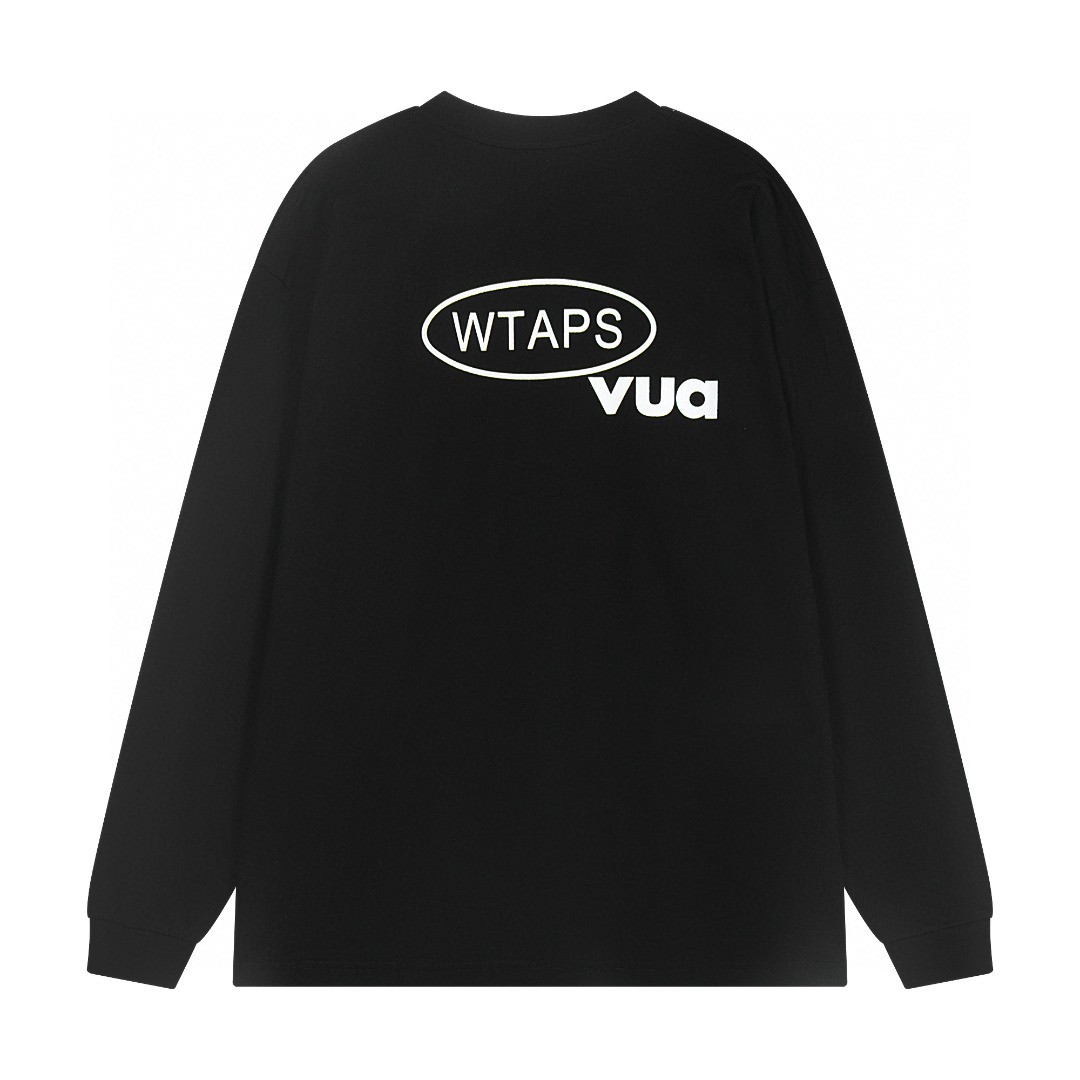 WTAPS DOT SIGHT LS COTTON 圆领T恤 卫衣 长袖 黑色 白色 灰色 A5 2423234D-CSM01S