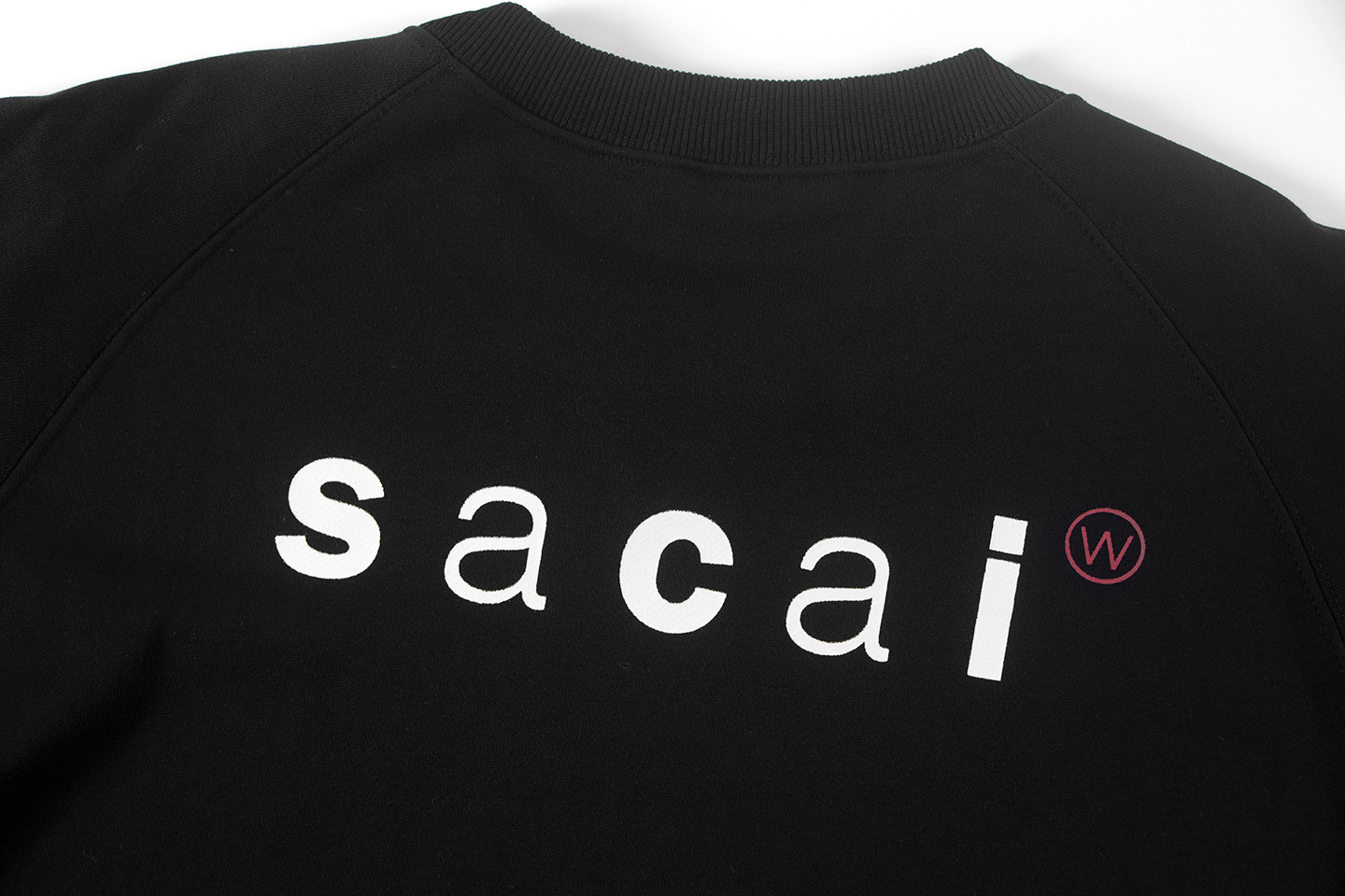 WTAPS Sacai 联名圆领卫衣 长袖 黑色 白色 A5 2423234D-CSM02S