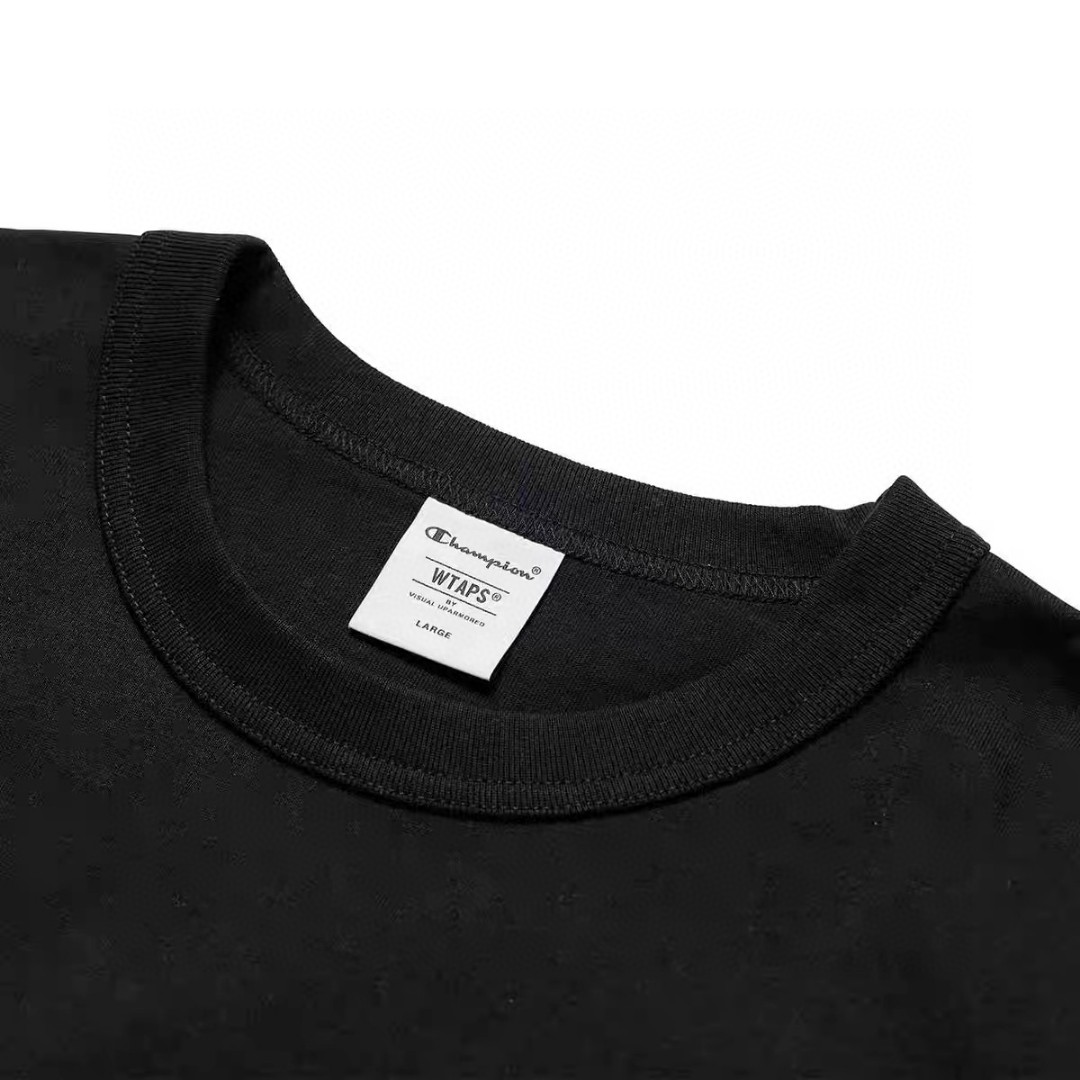 WTAPS Champion 联名冠军T恤 卫衣 长袖 灰色 黑色 A5 242HBCHD-CSM02S