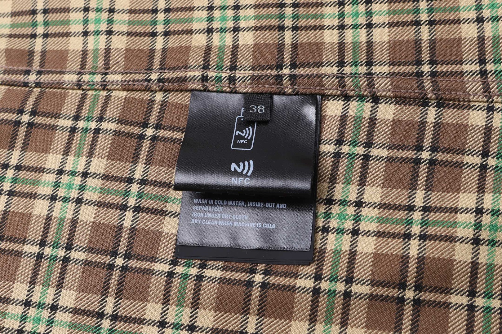 MIU MIU 缪缪 翻领单排扣格子衬衫 外套 长袖 B0 MK1969-174R-F0C59