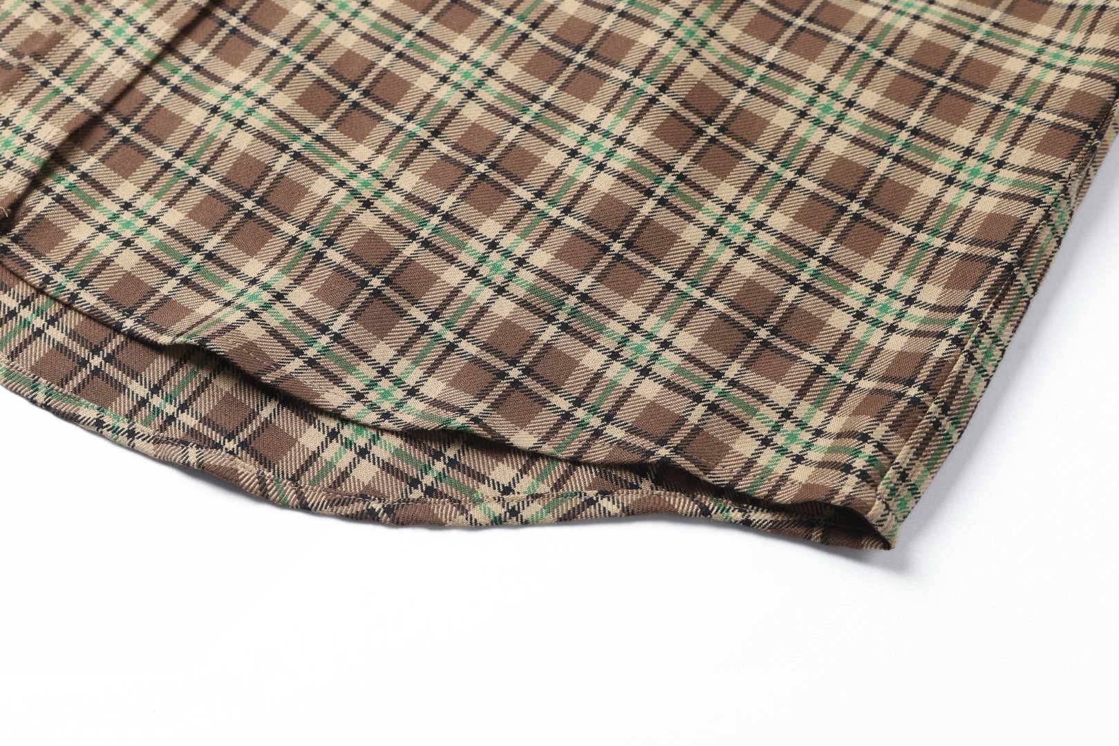 MIU MIU 缪缪 翻领单排扣格子衬衫 外套 长袖 B0 MK1969-174R-F0C59