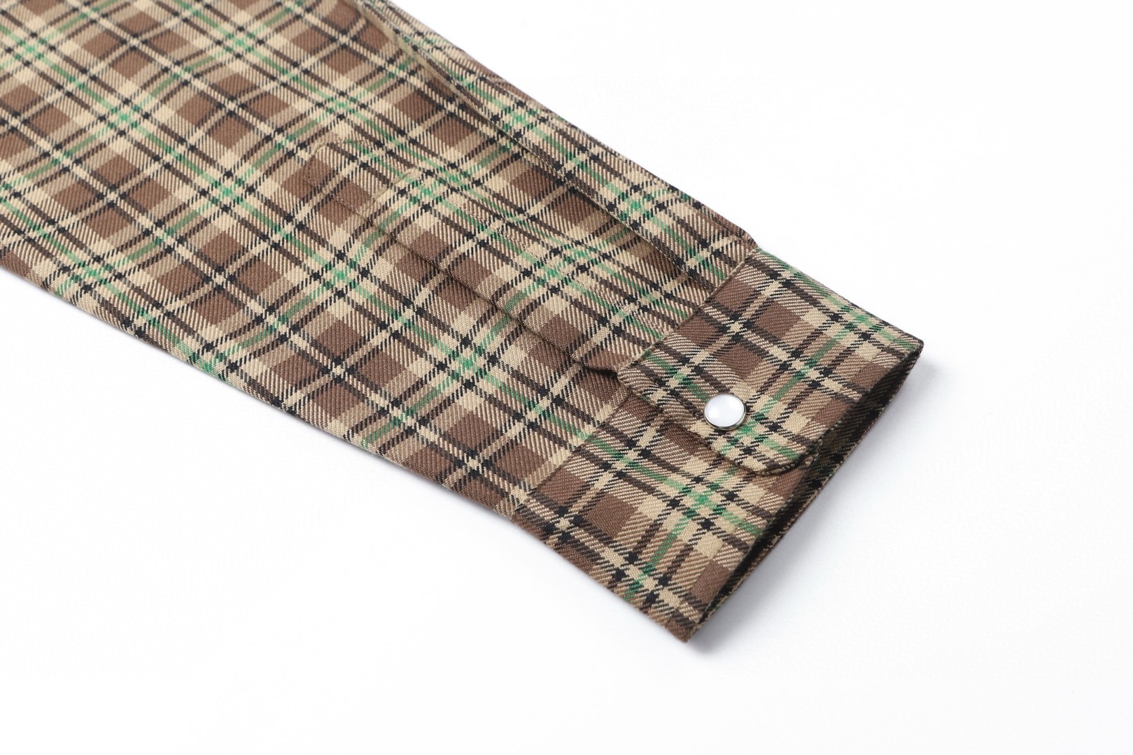 MIU MIU 缪缪 翻领单排扣格子衬衫 外套 长袖 B0 MK1969-174R-F0C59