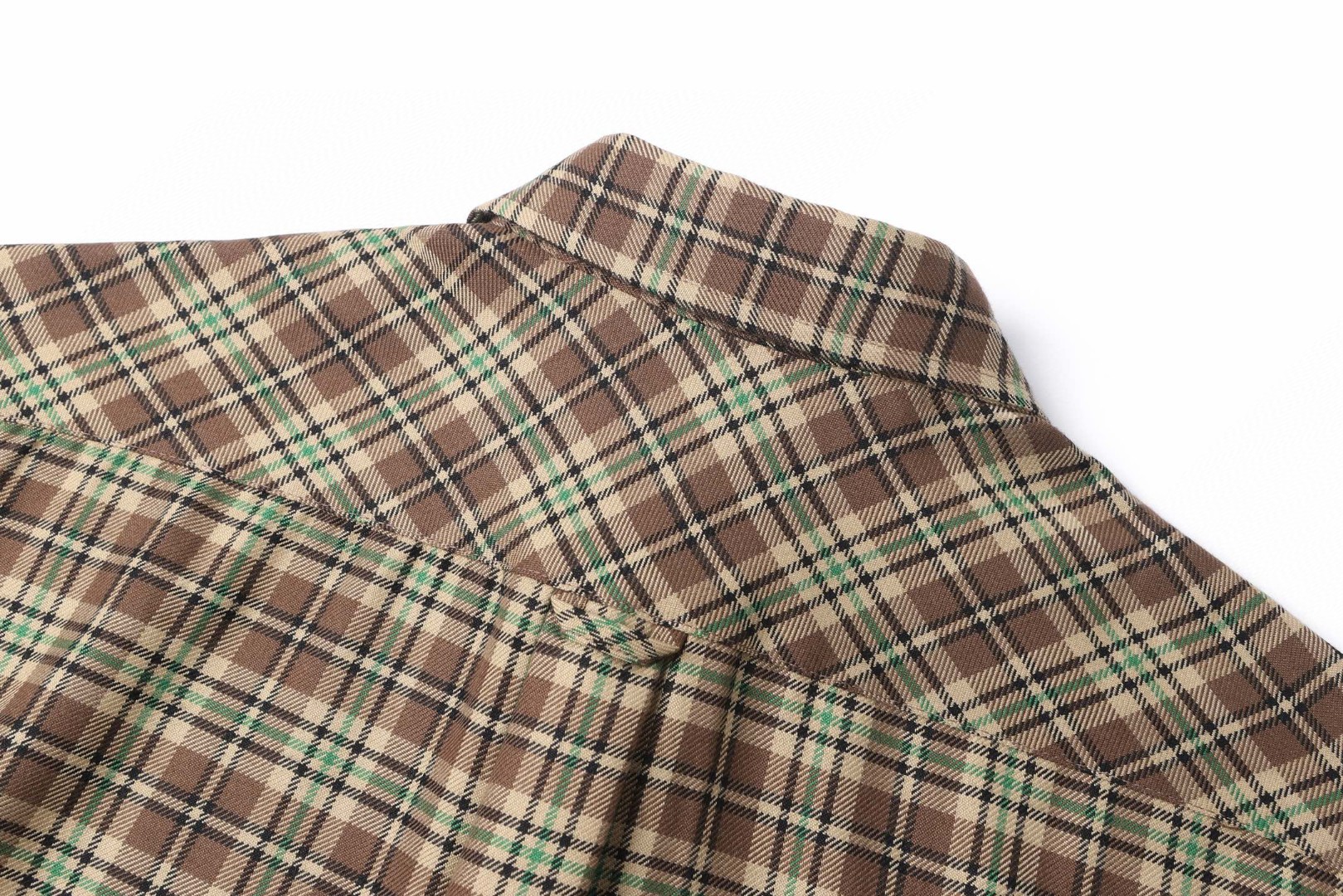 MIU MIU 缪缪 翻领单排扣格子衬衫 外套 长袖 B0 MK1969-174R-F0C59